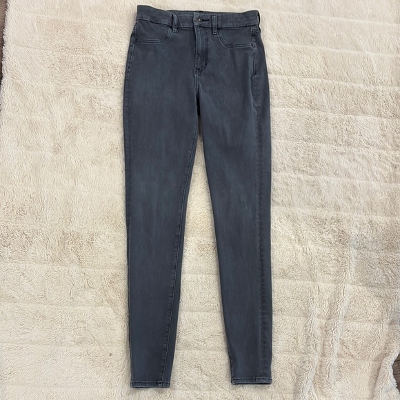 American Eagle Women's dark grey/black Jeans size 8 extra long (tall) - Picture 1 of 8